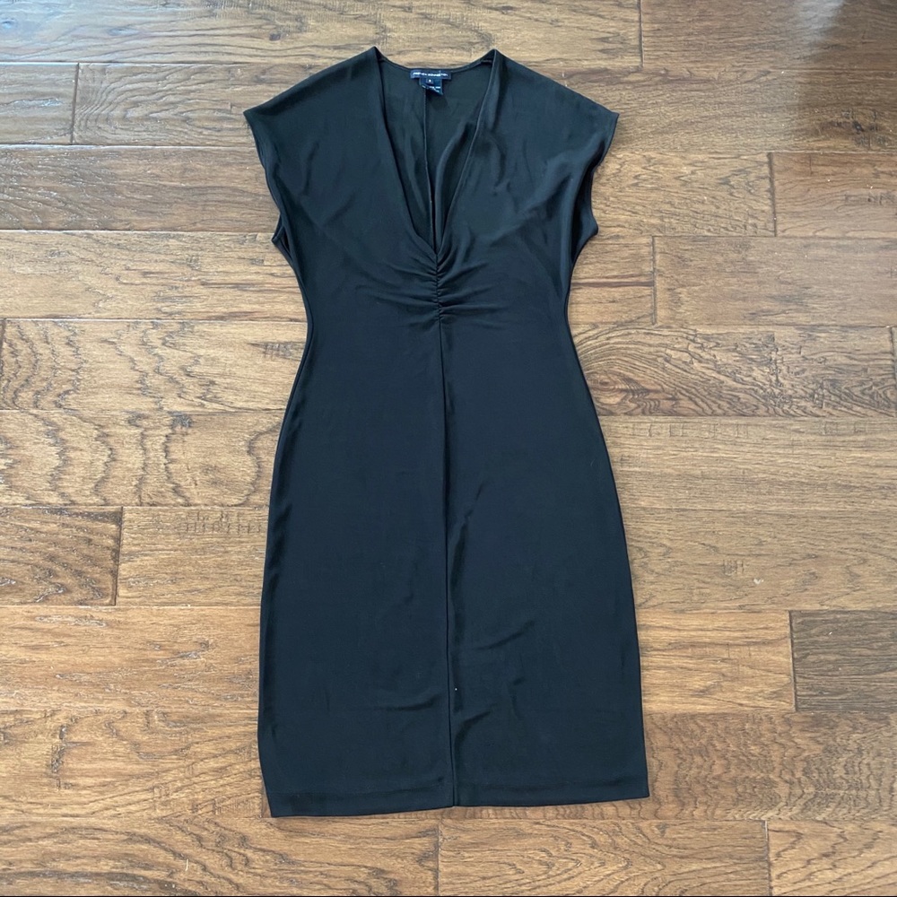 French Connection Deep V Neck Dress